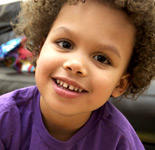young boy smiling